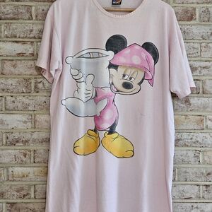 Vintage 90s Mickey Mouse Sleep Shirt Night Gown